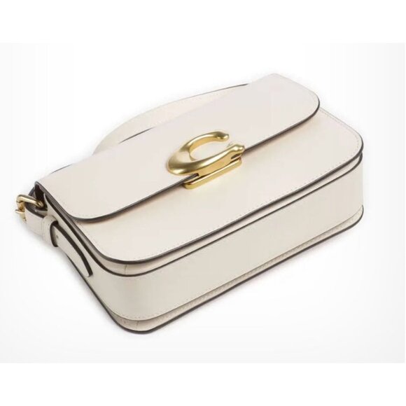 NEW!!! Coach White/Chalk Leather Sage Shoulder Bag/Crossbody with Adjustable Str - Picture 9 of 12